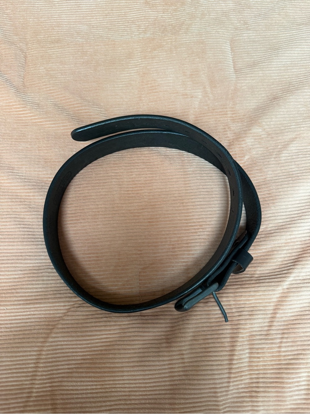 Classic Black Leather Belt